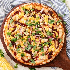 B B Q Chicken And Corn Pizza